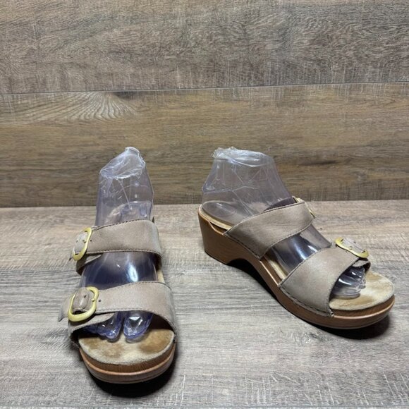 Dansko Sophie Beige Leather Adjustable Strap Sandals Women's Size EU 39 - Picture 6 of 7